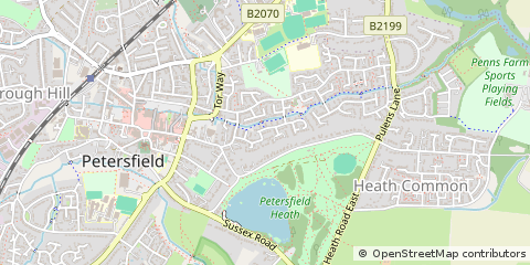 Map of Petersfield, Hampshire