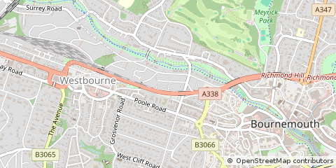 Map of Bournemouth, Dorset