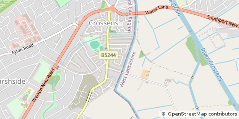 Map of Southport, Merseyside