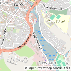 Map of Truro, Cornwall