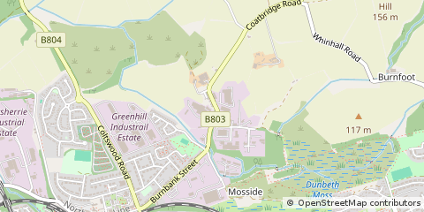 Map of Lanarkshire