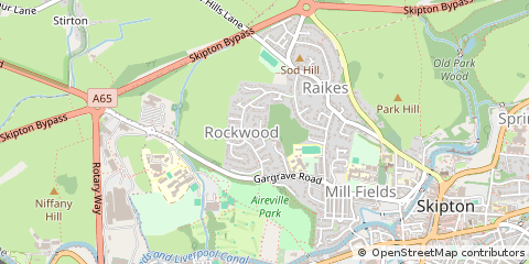Map of Skipton, N. Yorkshire