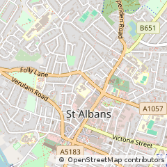 Map of ST. Albans, Hertfordshire
