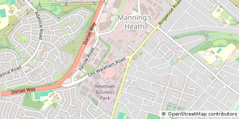 Map of Poole, Dorset