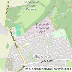 Map of Mansfield, Notts
