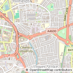 Map of Coventry, West Midlands