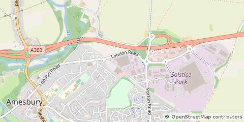 Map of Amesbury, Wiltshire