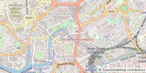 Map of Bristol, Oxfordshire