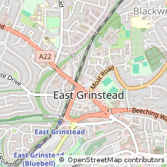 Map of West Sussex