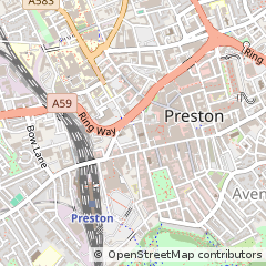 Map of Preston, Lancashire