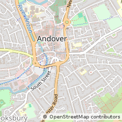 Map of Andover, Hampshire