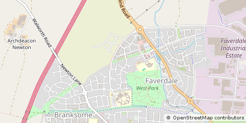 Map of Darlington