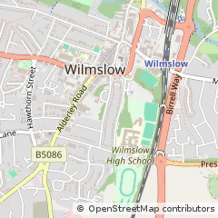 Map of Wilmslow, Cheshire