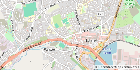 Map of Larne, County Antrim