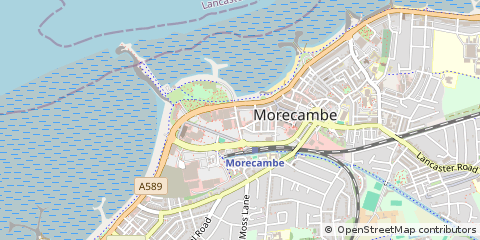 Map of Morecambe, Lancashire