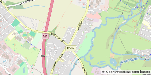 Map of Leicester, Leicestershire