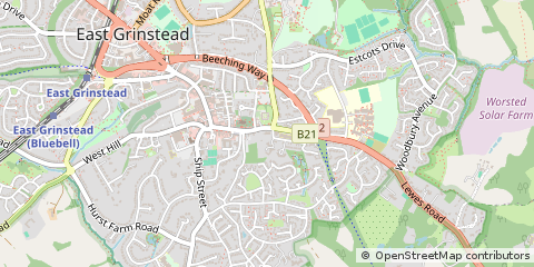 Map of East Grinstead