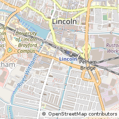 Map of Lincoln, Lincolnshire