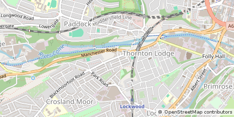 Map of Huddersfield