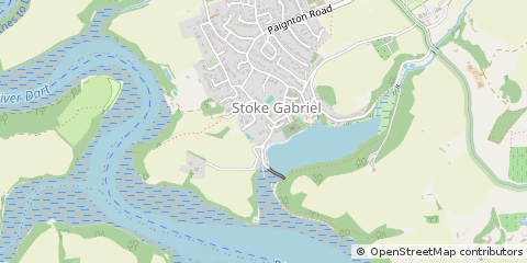 Map of Totnes, Devon