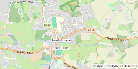 Map of Woking, Surrey