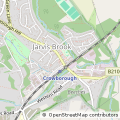 Map of Crowborough, East Sussex