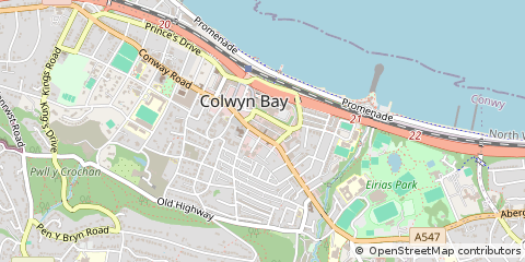 Map of Conwy