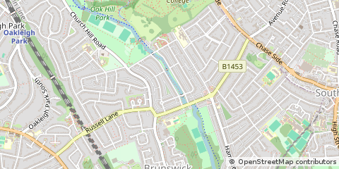 Map of Barnet, Hertfordshire