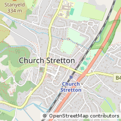 Map of Church Stretton, Shropshire