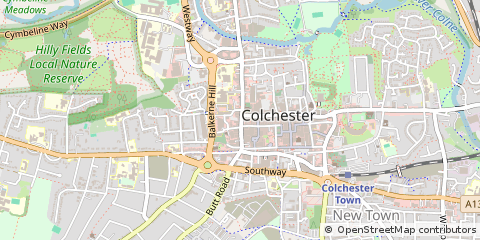 Map of Colchester, Essex