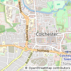 Map of Colchester, Essex
