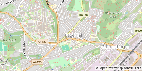 Map of Sheffield