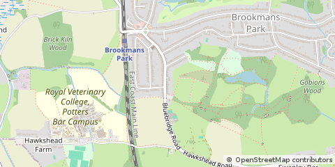 Map of Hatfield, Hertfordshire