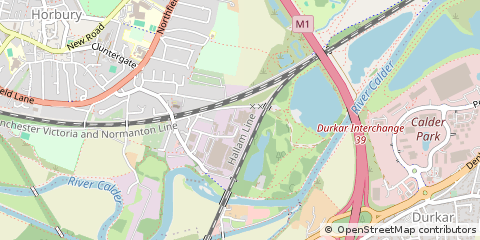 Map of Horbury, West Yorkshire
