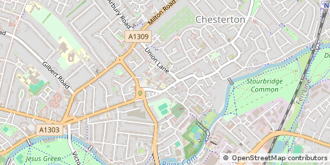 Map of Cambridge, Cambridgeshire
