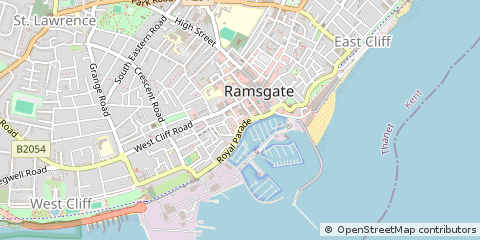 Map of Ramsgate, Kent