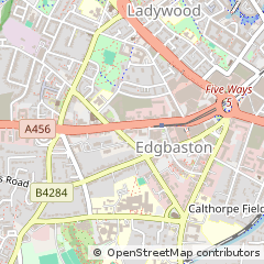 Map of Birmingham