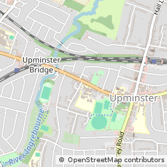 Map of Upminster, Essex