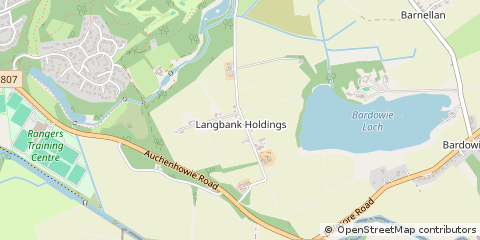 Map of Milngavie, Glasgow