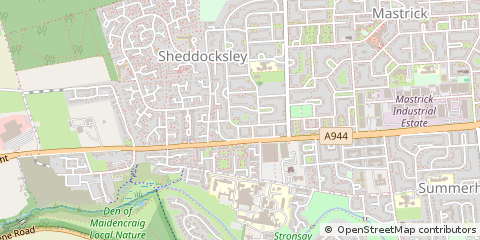 Map of Aberdeen, Aberdeenshire