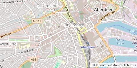 Map of Aberdeen, Aberdeenshire