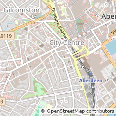 Map of Aberdeen, Aberdeenshire