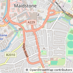 Map of Maidstone, Kent