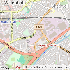 Map of Willenhall, West Midlands