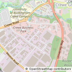 Map of Crewe, Cheshire