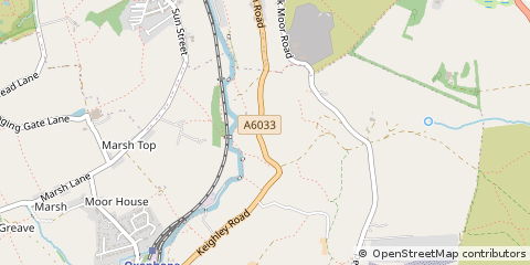 Map of Keighley, West Yorkshire