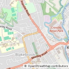 Map of Kidderminster, Worcestershire