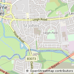 Map of Wimborne, Dorset