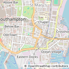 Map of Southampton, Hampshire