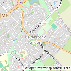 Map of Hemel Hempstead, Hertfordshire